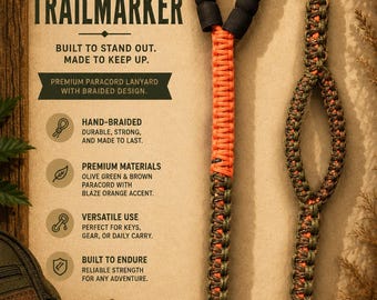 Handmade Dog Leash with Dual Handles | Strong Paracord Leash | Training Traffic Handle Leash | Durable Pet Lead | Custom Length Or Color