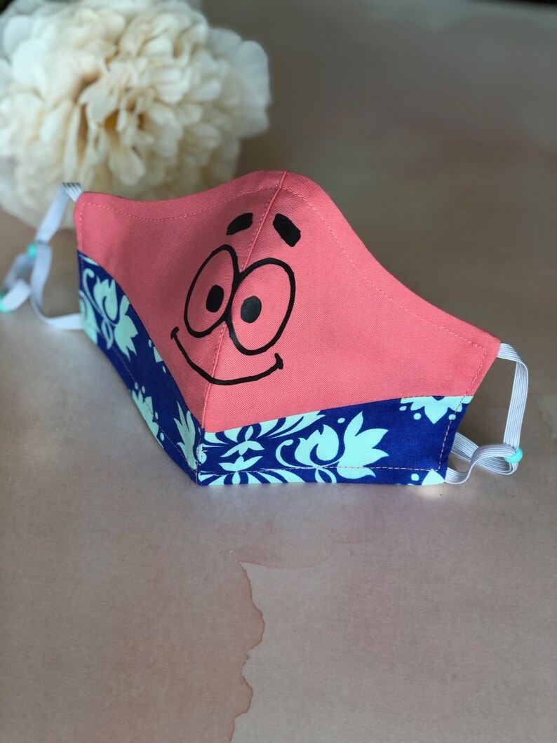 WASHABLE FACE MASK Patrick Gesichtsmaske Patrick Star Etsy