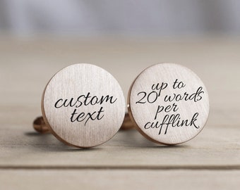 Forever Your Little Girl Personalized Wedding Cufflinks for Dad The First Man I Ever Loved