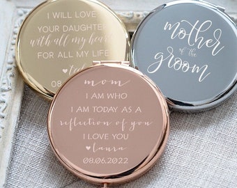 Mother of the Bride Gift, Gift for Mom from Daughter, Personalized Wedding Gift, Today A Bride Pocket Mirror Gift, Mother of Groom Gift Idea