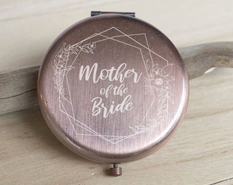 Personalized Compact Mirror, Mother of the Bride, Mother of the Groom, Travel Mirror, Personalized Pocket Mirror, Makeup Mirror