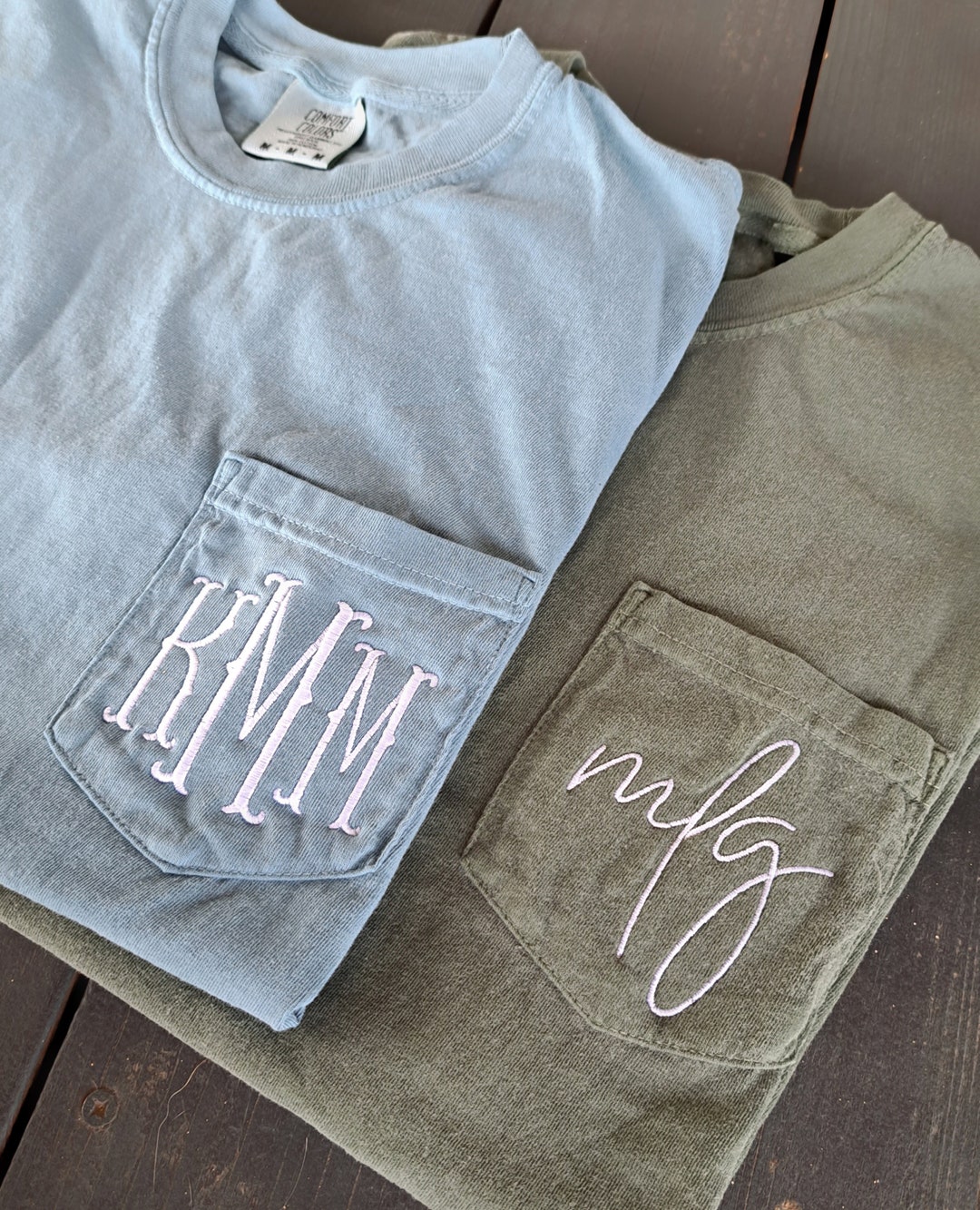 Comfort Colors Monogram Tshirt, Lower Case Monogram Shirt, Monogrammed ...