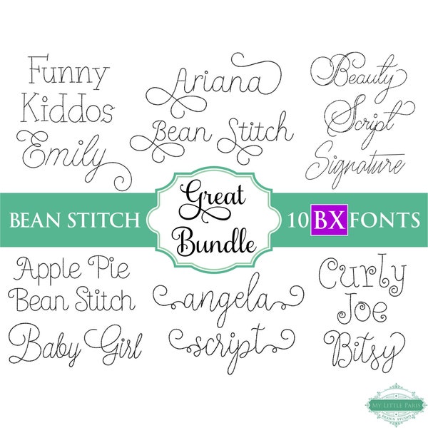 Thick Embroidery Font - Etsy