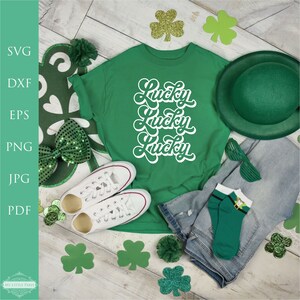Lucky #2 SVG, St. Patrick's Day Shirt svg, svg For Cricut, svg para camiseta, Valentine Shirt svg, Cut File, Files for Cricut