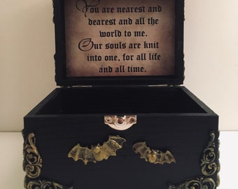 Gothic Home Decor Gothic Gift Dracula Box Gothic Housewarming Gift Gothic Keepsake Box Dracula Dracula Inspired Jewelry Box
