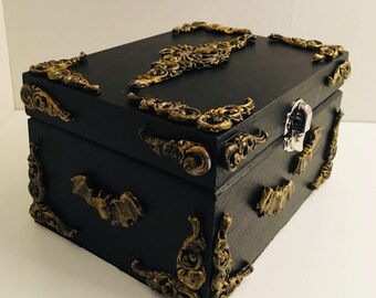 Gothic Home Decor Gothic Gift Dracula Box Gothic Housewarming Gift Gothic Keepsake Box Dracula Dracula Inspired Jewelry Box