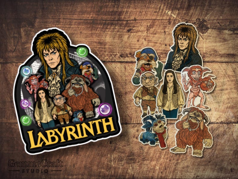 Labyrith Sticker Labyrinth Inspired Sticker: Individual, Large or Pack of Both - Etsy