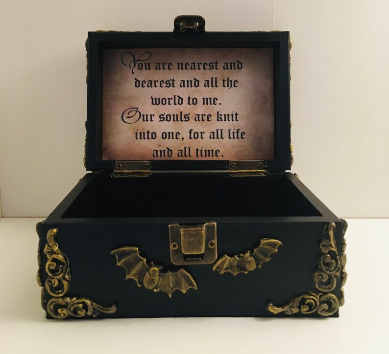 Gothic Home Decor Gothic Gift Dracula Box Gothic Housewarming Gift Gothic Keepsake Box Dracula Dracula Inspired Jewelry Box