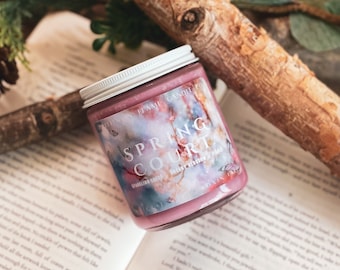 Spring Court | ACOTAR, feysand, ACOTAR gifts, unique, gifts for readers, bookish candles, book lovers, Tamlin, cherry blossom, romantasy