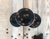 French Brew Handmade Soy Wax Candle in Glass Jar Toxin Free All Natural Coffee Vanilla Calm Relax Written in Flame Candle Co.