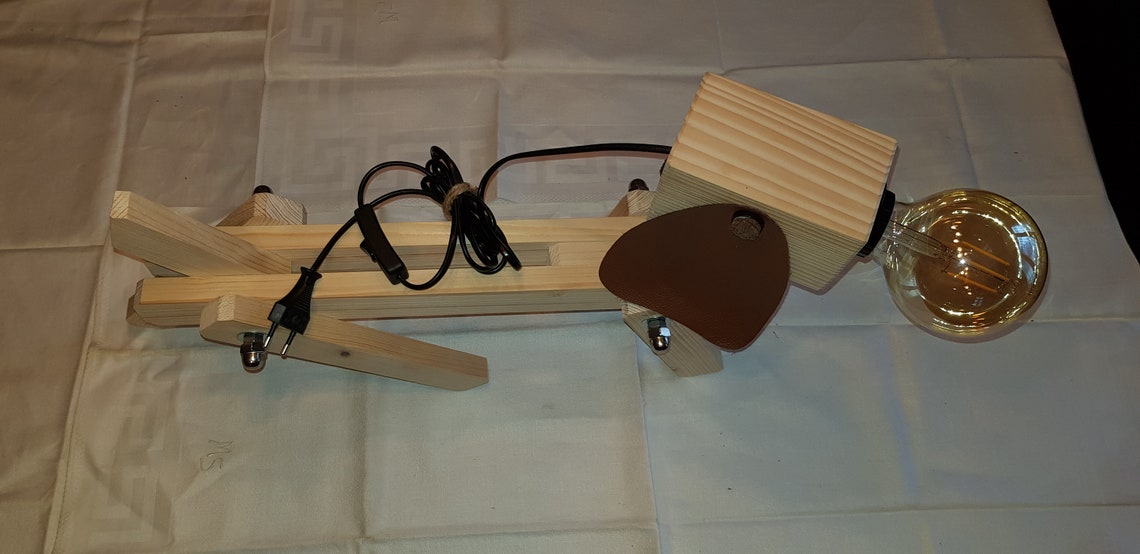 Lampe Leuchte Beleuchtung Holzleuchte Hund Etsy