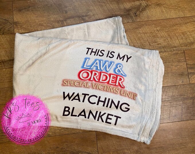 Law & Order SVU Watching Blanket Etsy