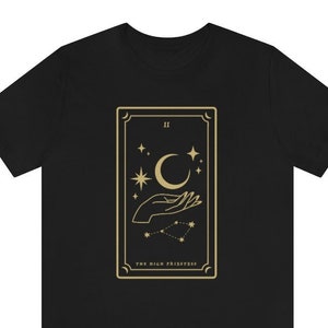 Tarot Shirt, High Priestess Shirt, Celestial Shirt, Witchy Shirt