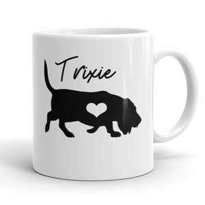 Basset Hound Mug, Basset Hound Custom Mug, Basset Hound Personalized Mug, Basset Hound Mom Gift, Basset Hound Dad Gift