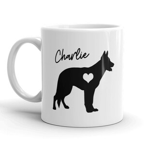 German Shepherd Personalized Mug, German Shepherd Custom Mug, German Shepherd Mom Gift, German Shepherd Dad Gift