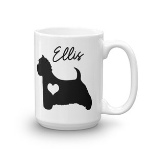 West Highland Terrier  Mug, Personalized Westie Mug, Westie Mom Gift, Custom Dog Mug, Custom Westie Mug, Westie Dad Gift