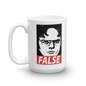 Dwight The Office Mug, The Office TV Show Gifts, The Office Mug, The Office Cup, False Mug,
