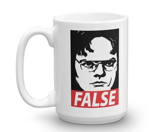 Dwight The Office Mug, The Office TV Show Gifts, The Office Mug, The Office Cup, False Mug,