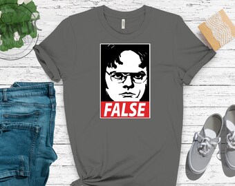 Dwight The Office TV Show Gifts, The Office Shirt, The Office T Shirt, False Tee