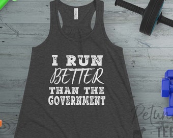 Funny Workout Shirts for Women, Running Tank, Gym Tank, Racerback Running Shirt, Workout Shirt