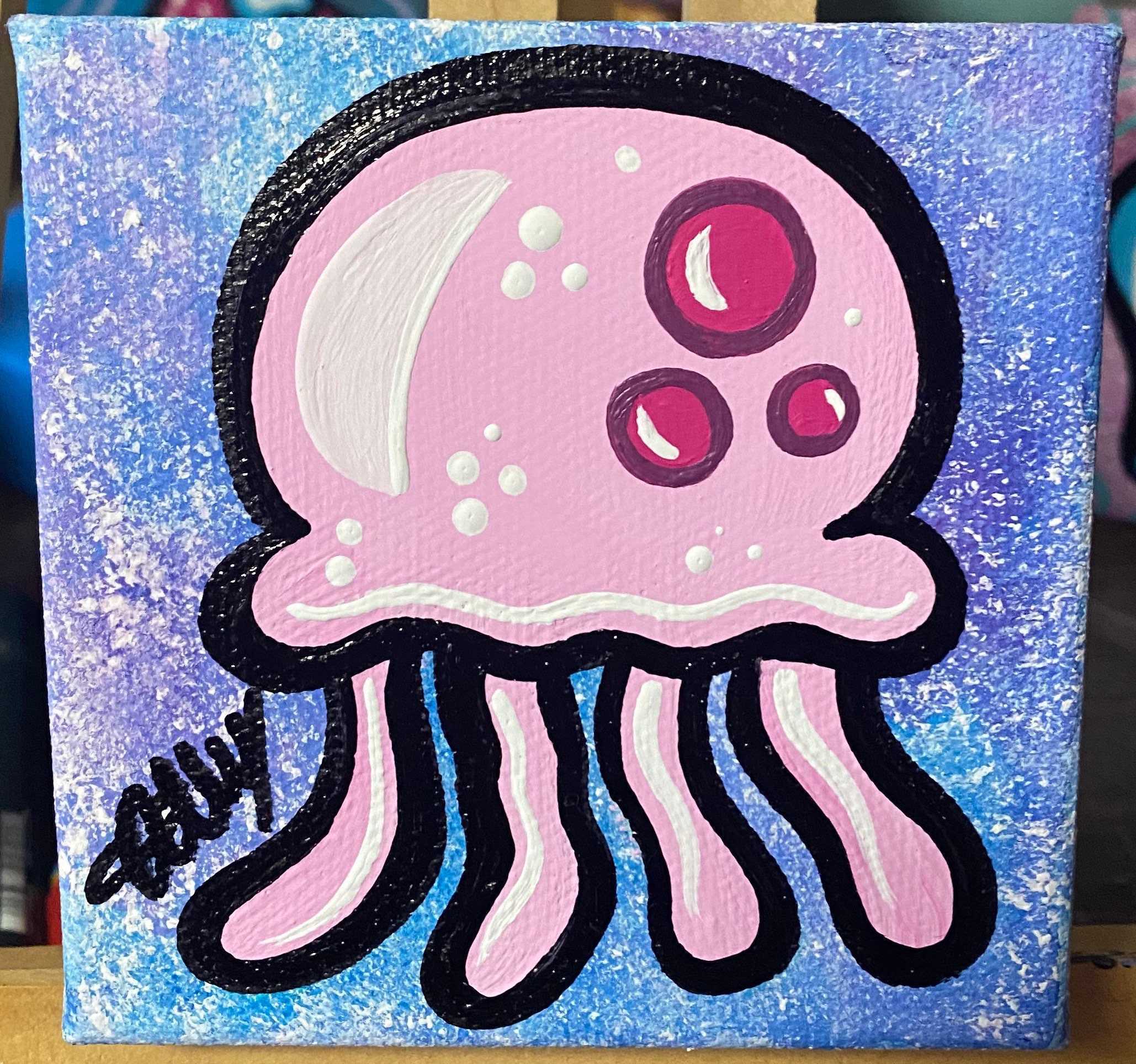 Jellyfish Canvas Painting
