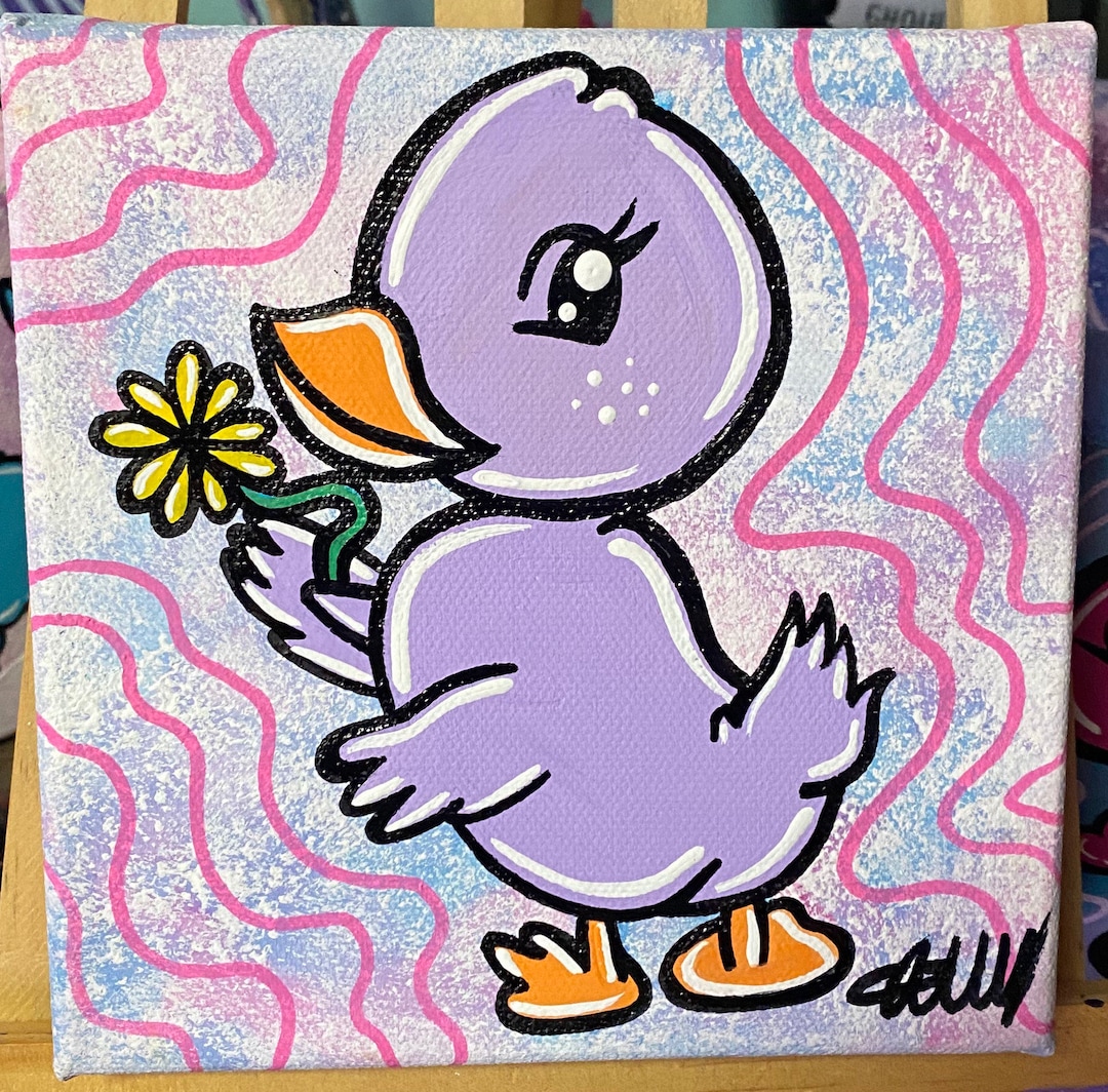 Duck Canvas Painting - Etsy