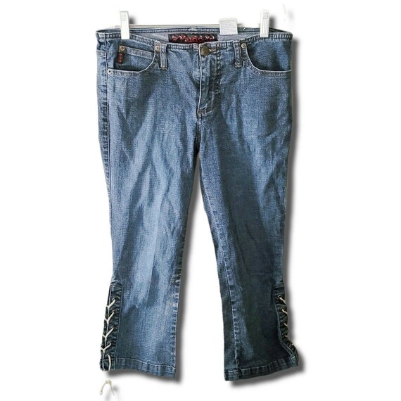 Vintage 90s Low Rise Denim Capris Jeans 