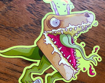 Naklejka winylowa Spongeraptor, Dinozaur, Ciasto, Stworzenie