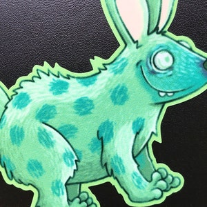 Grub Creature Vinyl Sticker Jangles, Character, Fantasy, Animal