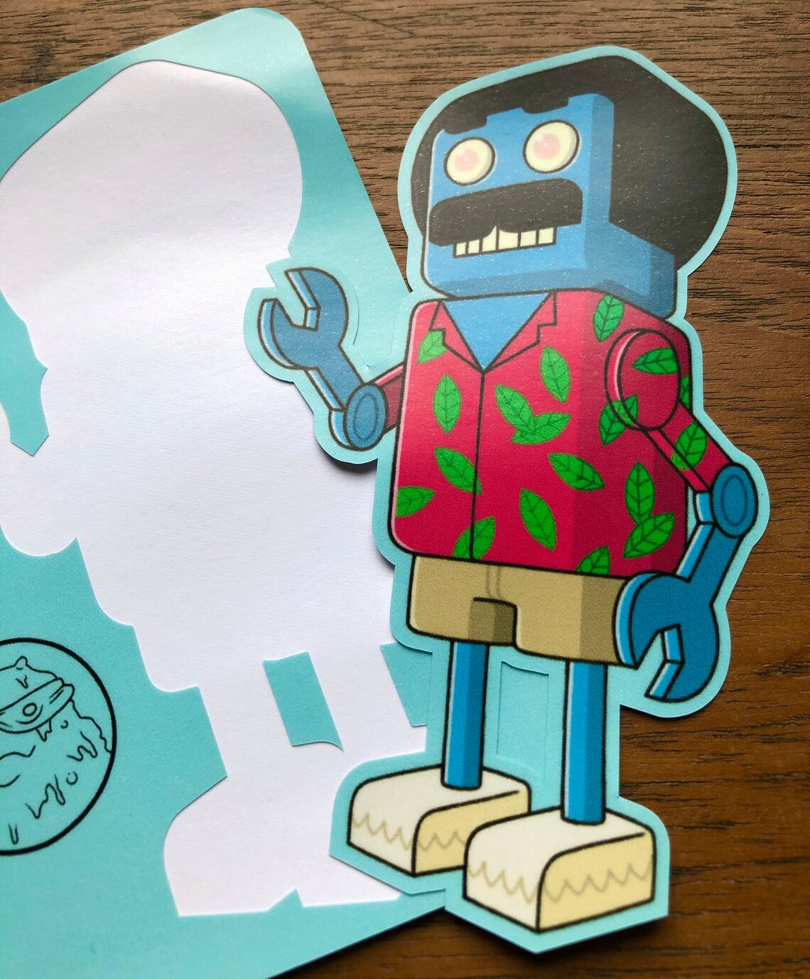 Magnum P.I. Robot Vinyl Sticker, TV, 80s, Vintage, Comic, Cartoon - Etsy
