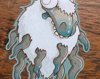 Grub Creature Vinyl Sticker Squib, Charakter, Fantazja, Zwierzę