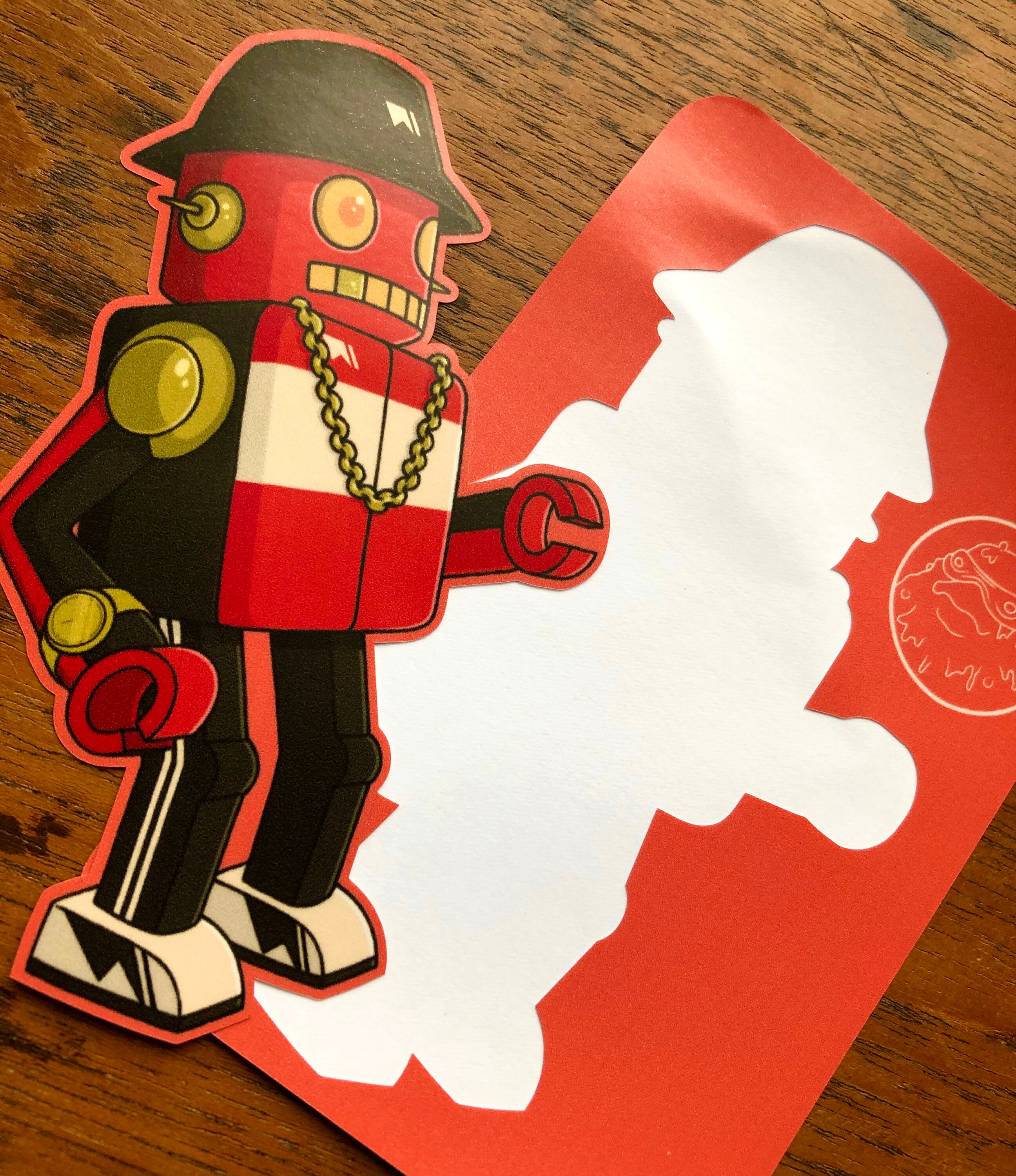 Hip Hop Robot Vinyl Sticker, Cartoon, Comic - Etsy