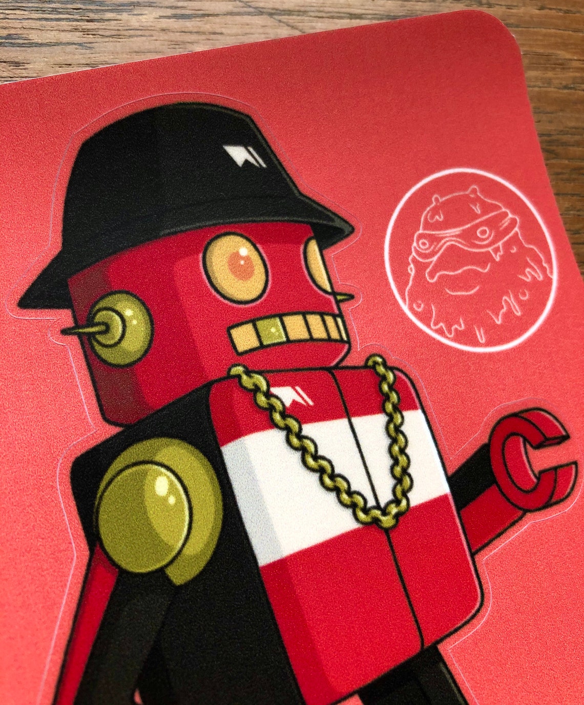 Hip Hop Robot Vinyl Sticker, Cartoon, Comic - Etsy