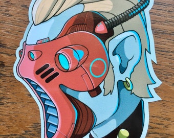 Naklejka winylowa Wexler Cyberpunk, Sci Fi, Fantasy, Komiks, Kreskówka