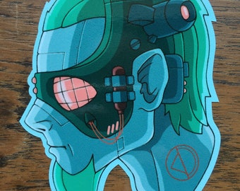 Naklejka winylowa Qwon Cyberpunk