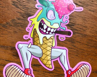 Lody, Zło, Naklejka winylowa, Komiks, Kreskówka