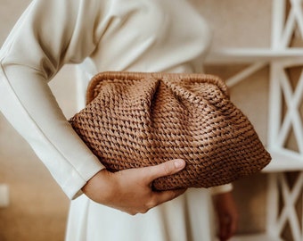 raffia purse