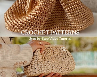 かぎ針編みでラフィア風の帽子＆バッグ パターン集 匿名配送送料無料
