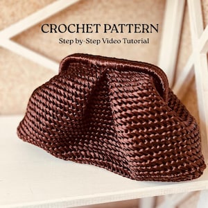 Crochet Dumpling Bag Pattern: Raffia Cloud Bag with Video Tutorial (PDF Download)