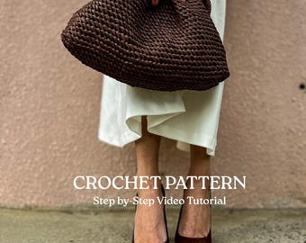 Anleitung Bast-Clutch. Häkelanleitung Wolkentasche Gr. L und M . Englisches Tutorial PDF Schnittmuster. . Häkelanleitung für Anfänger. Sommer Tasche