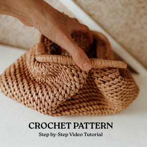Crochet Cloud Bag Pattern: Easy Mini Clutch with Video Tutorial (PDF Pattern)
