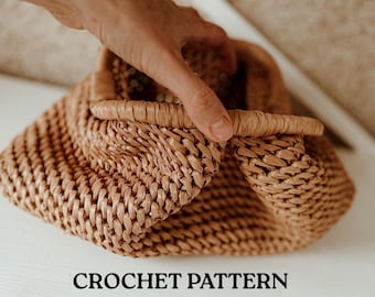 Crochet Cloud Bag Pattern: Easy Mini Clutch with Video Tutorial (PDF Pattern)