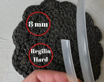 Transparent plastkorsettbening: 8 mm Regilin hård för sömnad
