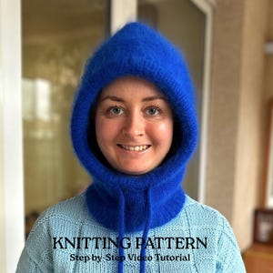 Knitting Pattern Hood - Balaclava. Knitting Winter Hood PDF Pattern. Balaclava Knitting Pattern. Knit hood pattern Balaclava