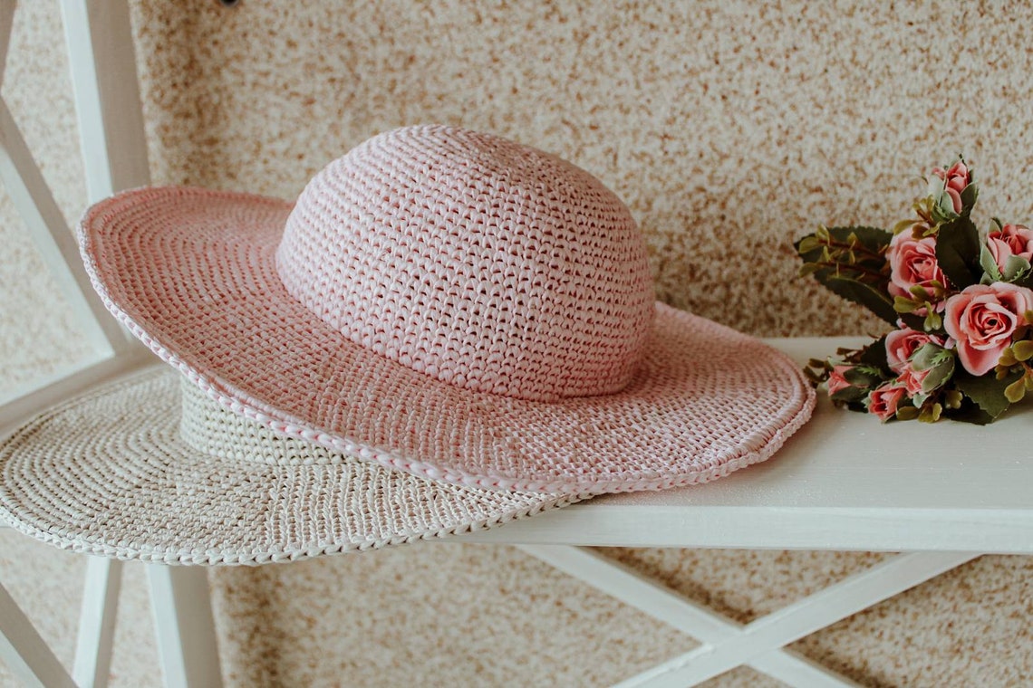 Raffia hat pattern PDF download crochet pattern Crochet Etsy