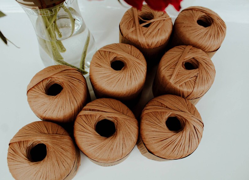 Natural Raffia 100 Cellulose Yarn Yarn Raffia FibraNatura Etsy