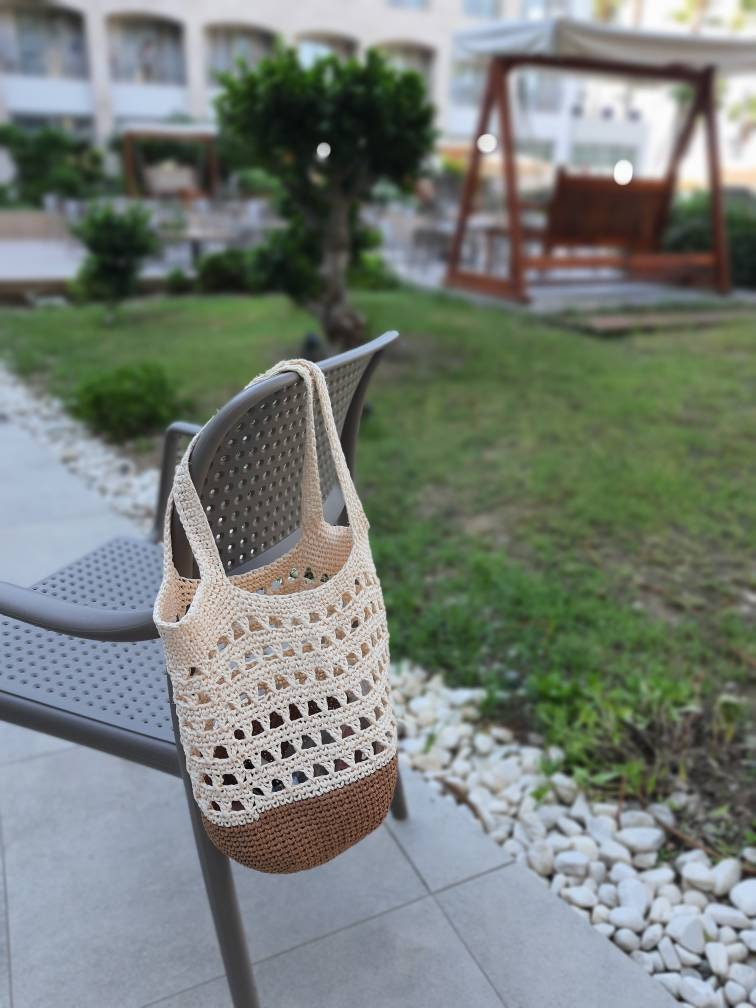 Crochet Raffia Bag Pattern: PDF Tutorial With Video - Etsy