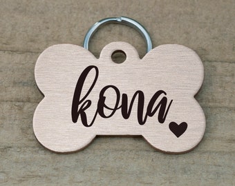 Dog Tags, Dog Tag, New Puppy Gift, Personalized Dog Tag, Dog Id Tag, Pet Id Tag, Dog Collar Tag, Custom Pet Tag, Bone Dog Name Tag, Dog ID