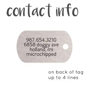 Pet Id Tag, Dog Tag, New Puppy Gift, Dog Tags, Dog Tag Personalized, Cat Tag, Personalized Dog Tag, Dog Id Tag, Pet Tag, Custom Dog Name Tag image 3