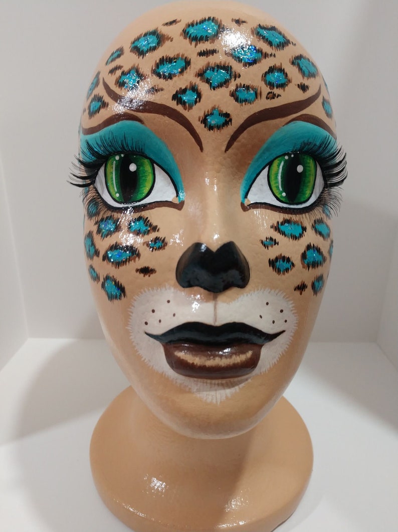 Mannequin Head Painted Styrofoam Head Wreath Embellishment Etsy